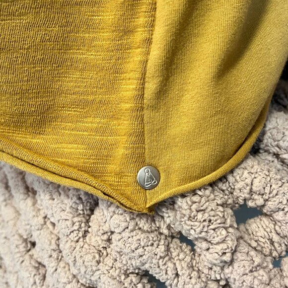 Yellow tank top Layered tank Tiered tank top Mustard yellow top Sleeveless top C - Picture 5 of 6